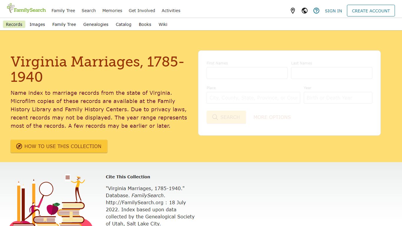 Virginia Marriages, 1785-1940 • FamilySearch