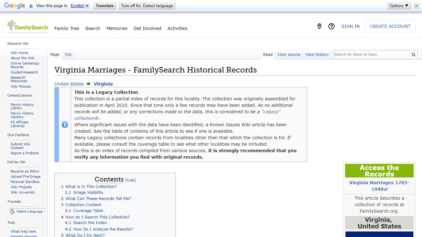 Virginia Marriages - FamilySearch Historical Records
